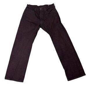 Levi’s White Oak 501 Original Fit Sz 32W 30L Mauve Purple Button Fly